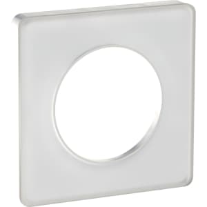 Рамка Odace, 1 пост (Прозрачный белый / белая вставка)