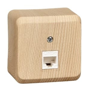 Розетка информационная RJ45 кат.5e Schneider Этюд (сосна)