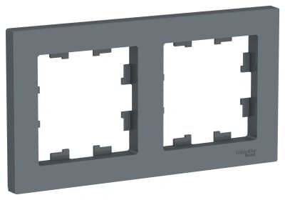 Рамка Systeme AtlasDesign, 2 поста (Грифель)
