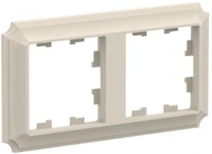Рамка Systeme AtlasDesign Antique, 2 поста, Бежевая