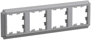 Рамка Systeme AtlasDesign Antique, 4 поста (сталь)