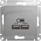 Зарядное устройство USB Schneider, USB-A x 2, 2.1A (Алюминий)