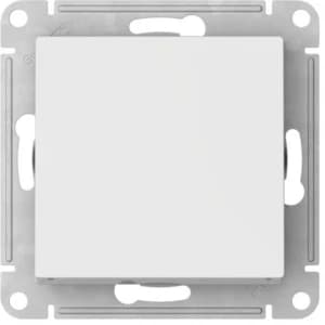 Одноклавишный выключатель на автозажимах (Белый)