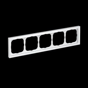 Рамка Schneider Systeme ArtGallery Pure, 5 постов (Белое матовое стекло)