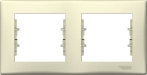 Рамка Schneider Sedna, 2 поста, горизонтальная, Бежевая