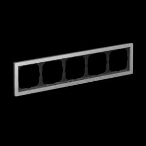 Рамка Schneider Systeme ArtGallery Pure, 5 постов (Металл / Алюминий)