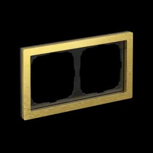Рамка Schneider Systeme ArtGallery Pure, 2 поста (Металл / Золото)