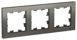 Рамка Systeme AtlasDesign, 3 поста (Сталь)