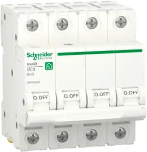 Автоматический выключатель Schneider Resi9 - 4P - 40A - B - 6kA - 4M - 400В