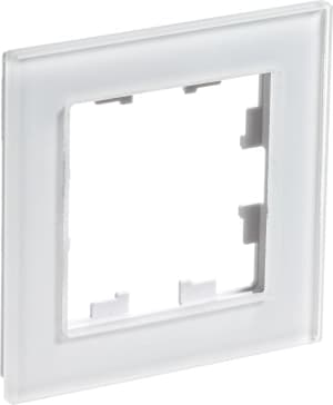 Рамка Systeme AtlasDesign Nature, 1 пост (белое стекло)