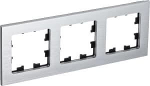 Рамка Systeme AtlasDesign Nature, 3 поста (Серебро (металл))