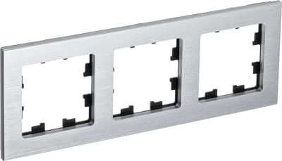 Рамка Systeme AtlasDesign Nature, 3 поста (Серебро (металл))
