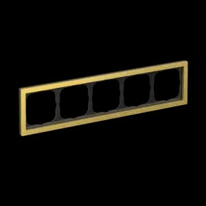 Рамка Schneider Systeme ArtGallery Pure, 5 постов (Металл / Золото)
