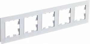 Рамка Systeme AtlasDesign Nature, 5 постов (белое стекло)