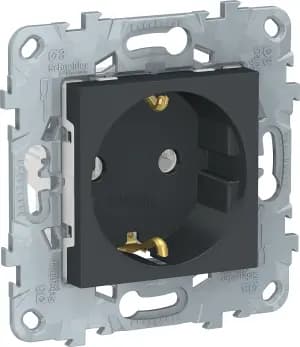 Розетка электрическая Schneider (Антрацит)