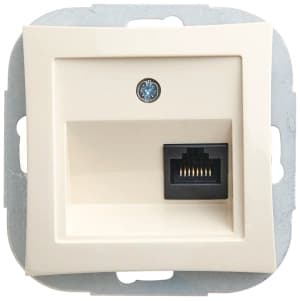 Компьютерная розетка RJ45 кат. 5e, механизм, бежевый