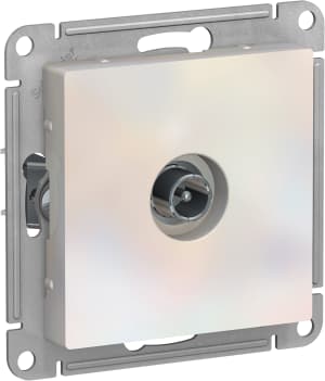 Розетка телевизионная проходная 4dB (Жемчуг)