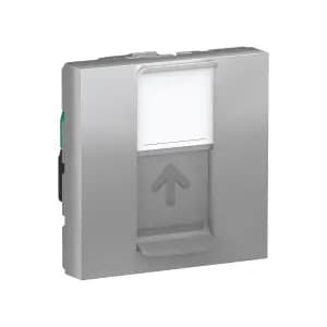 Розетка информационная Schneider Unica Modular (алюминий)