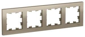 Рамка Systeme AtlasDesign, 4 поста (Шампань)