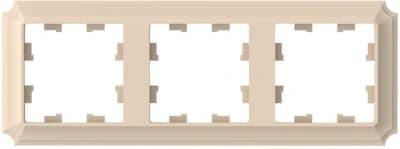 Рамка Systeme AtlasDesign Antique, 3 поста (песочный)