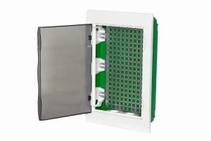 City9 Box IT корпус встраиваемый с проз дв. 3ряд/36мод 2 розетки