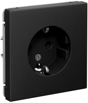 Розетка электрическая Schneider (Карбон)