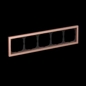 Рамка Schneider Systeme ArtGallery Pure, 5 постов (Металл / Медь)