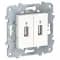 Розетка компьютерная USBx2 Schneider Electric Unica New
