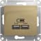 Зарядное устройство USB Schneider, USB-A x 2, 2.1A (Титан)