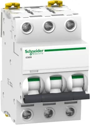 Автоматический выключатель Schneider Acti9 iC60N - 3P - 50A - C - 10kA - 6M - 400В