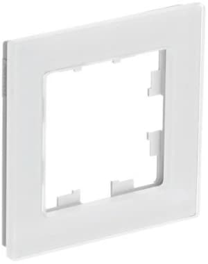 Рамка Systeme AtlasDesign Nature, 1 пост (Натуральное стекло, белый)