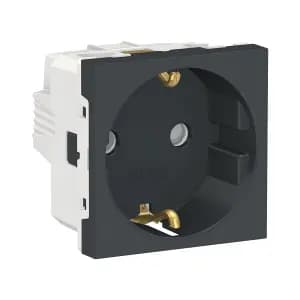 Розетка электрическая Schneider Unica Modular (антрацит)