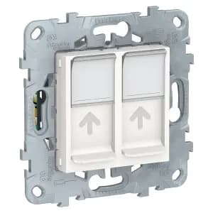 Розетка информационная Schneider Unica New (белый)