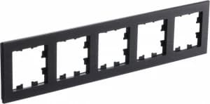 Рамка Systeme AtlasDesign Nature, 5 постов (Оникс (металл))