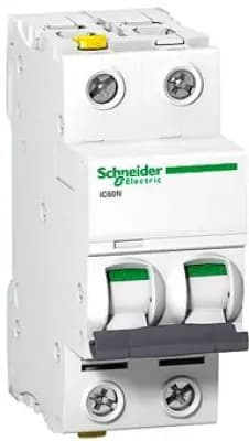 Автоматический выключатель Schneider Acti9 iC60N - 2P - 32A - C - 10kA - 4M - 400В
