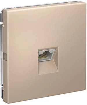 Розетка информационная RJ45 категория 6a (Песочный)