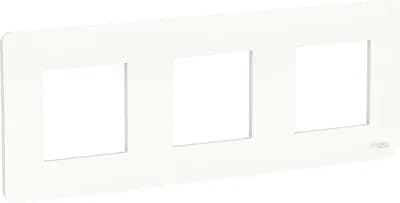 Рамка Schneider Studio, 3 поста, белая