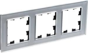 Рамка Systeme AtlasDesign Nature, 3 поста (Алюминий (стекло))