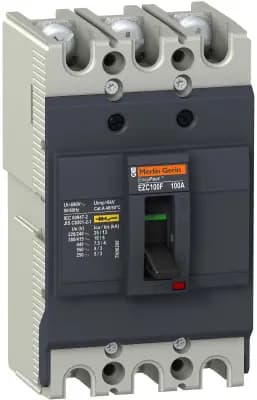 Автоматический выключатель EZC100 10 KA/400 В 3П/3T 25 A