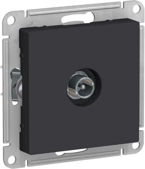 Розетка телевизионная оконечная (Карбон)