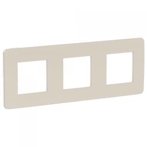 Рамка Schneider Studio Color, 3 поста (шампань/белый)