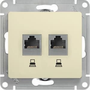 Розетка информационная Schneider Glossa (бежевый)