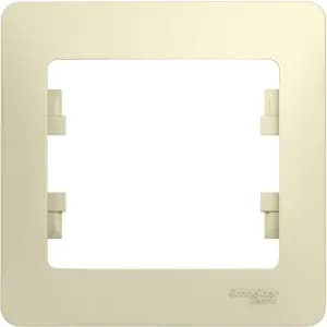 Рамка Systeme Glossa, 1 пост, Бежевая