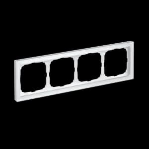 Рамка Schneider Systeme ArtGallery Pure, 4 поста (Белое стекло)