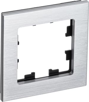 Рамка Systeme AtlasDesign Nature, 1 пост (Серебро (металл))