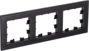 Рамка Systeme AtlasDesign Nature, 3 поста (Оникс (металл))