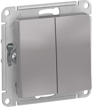 Двухклавишный переключатель (Алюминий)