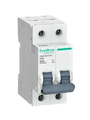 Автоматический выключатель Systeme City9 - 2P - 40A - C - 6kA - 2M