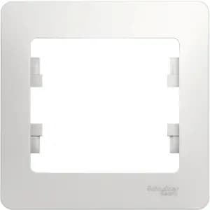 Рамка Systeme Glossa, 1 пост, белая