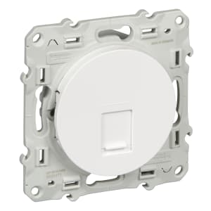 Розетка информационная Schneider Odace (белый)